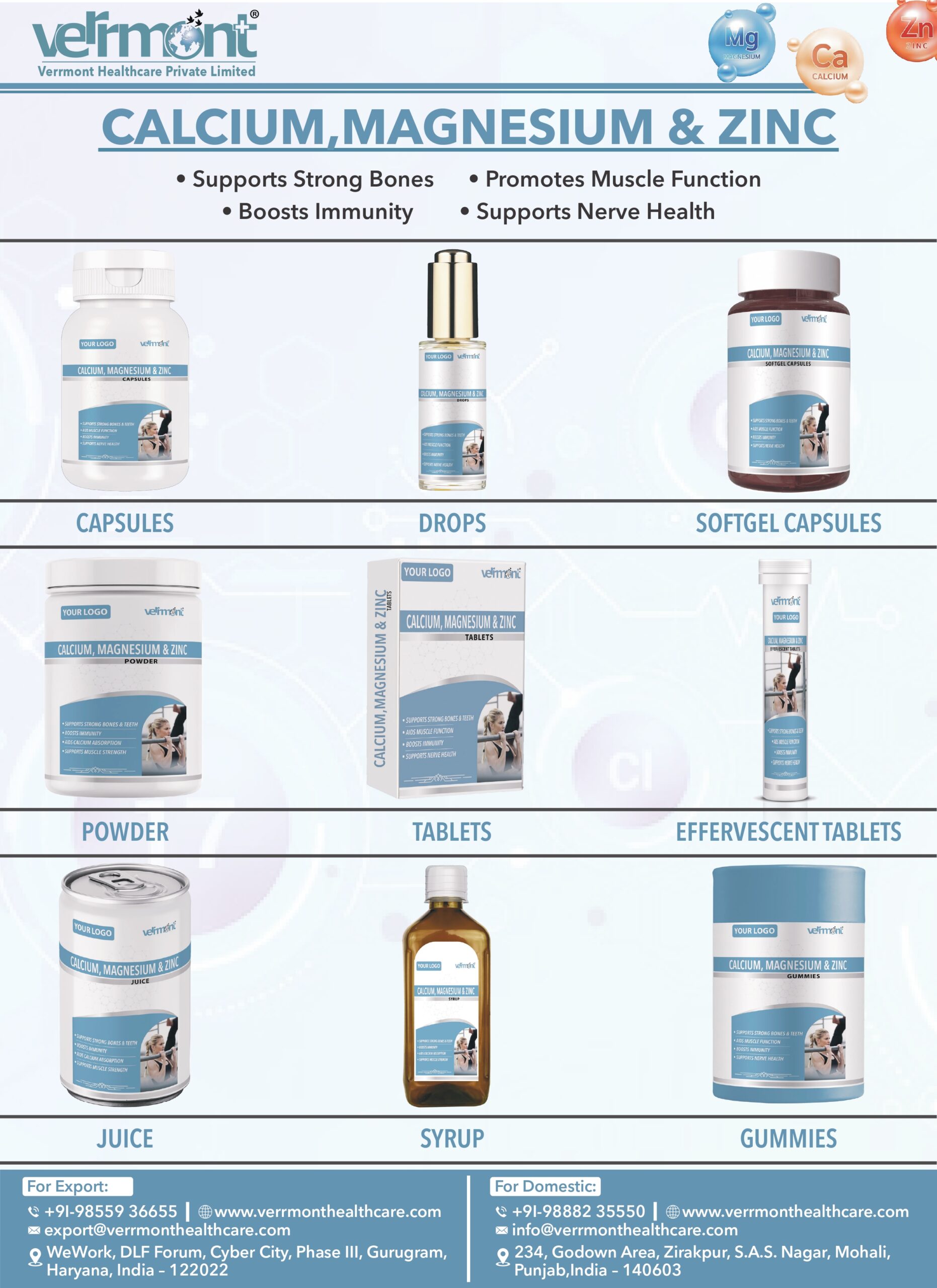 Calcium + Magnesium + Zinc